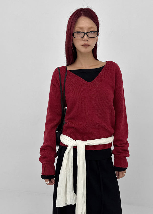 [MADE] Roadcle V-neck Standard Fit Knit