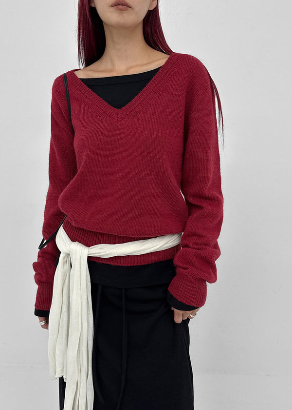 [MADE] Roadcle V-neck Standard Fit Knit