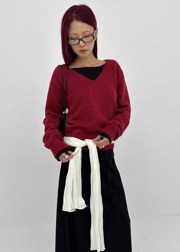 [MADE] Roadcle V-neck Standard Fit Knit