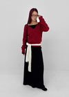 Friction banding long skirt