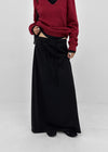 Friction banding long skirt