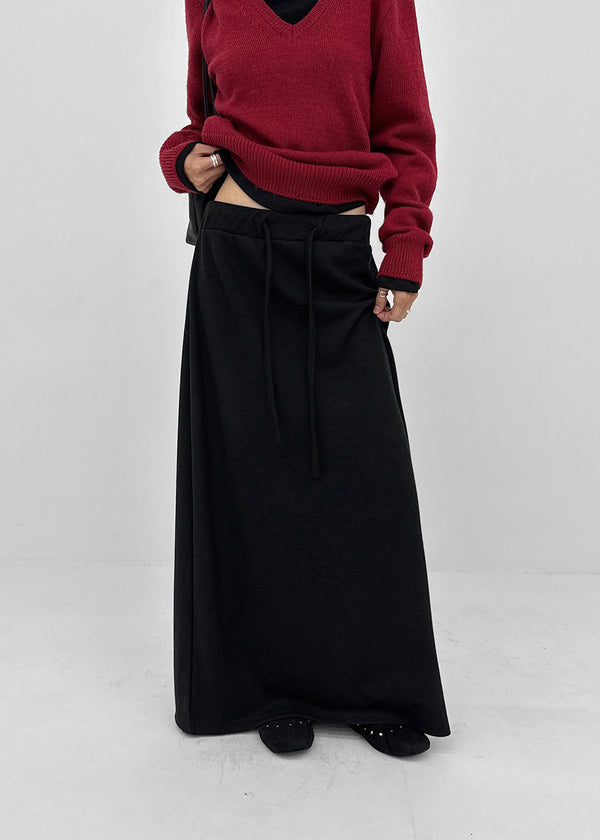Friction banding long skirt