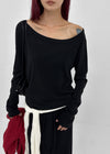 [MADE] Roa Wide Neck Long Sleeve T-shirt