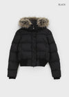 [MADE] Vanity Fur-Trimmed Wellon Crop Padded Jacket