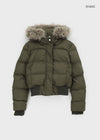 [MADE] Vanity Fur-Trimmed Wellon Crop Padded Jacket