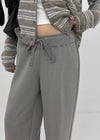 Anomal Cut Wide Elastic Pants