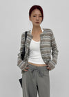 Gott Striped Wool Knit Cardigan