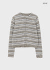 Gott Striped Wool Knit Cardigan