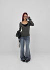 O'Fact bootcut denim pants