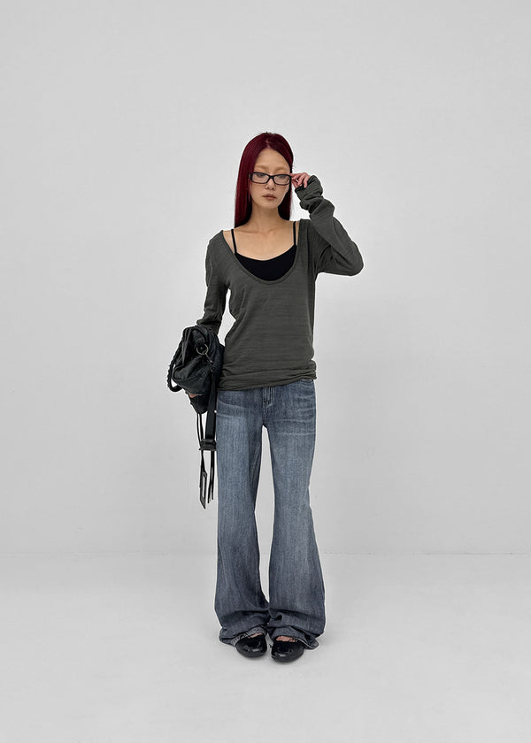 O'Fact bootcut denim pants