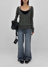 O'Fact bootcut denim pants