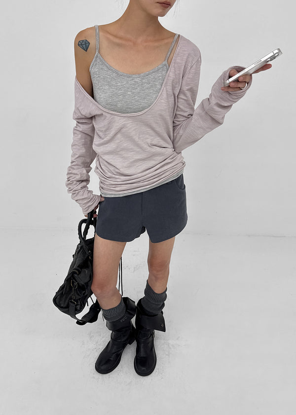 Gulf Low-waist Back-Pocket Cotton Shorts