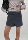 Gulf Low-waist Back-Pocket Cotton Shorts