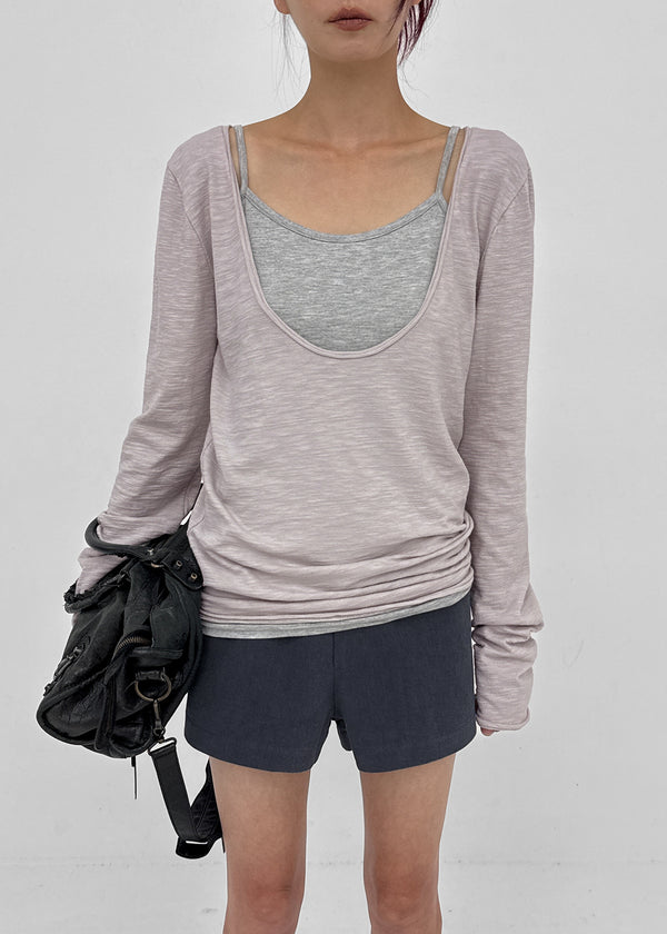 Gulf Low-waist Back-Pocket Cotton Shorts