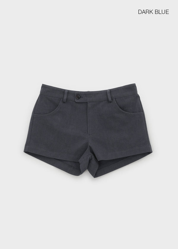Gulf Low-waist Back-Pocket Cotton Shorts