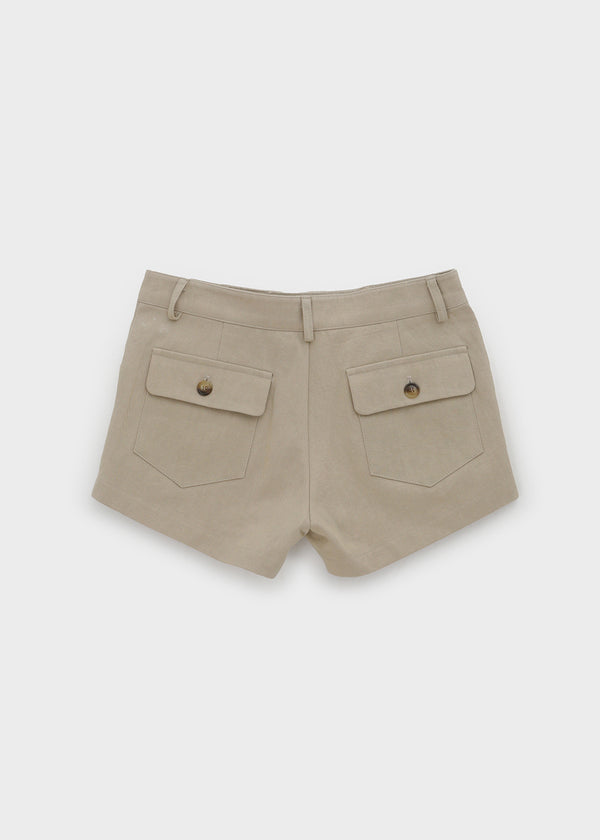 Gulf Low-waist Back-Pocket Cotton Shorts