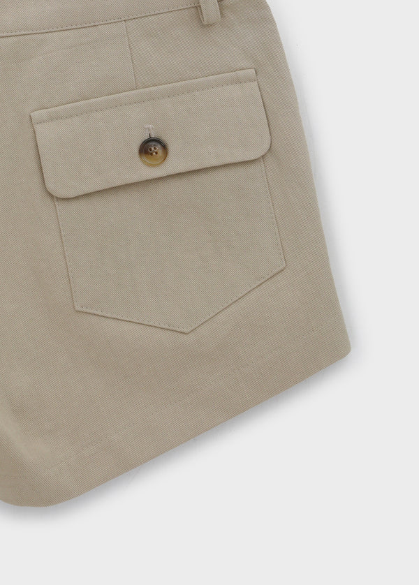 Gulf Low-waist Back-Pocket Cotton Shorts