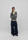 Decant washed wide cargo pants