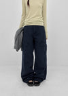 Decant washed wide cargo pants