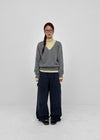 Decant washed wide cargo pants