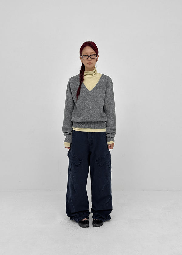 Decant washed wide cargo pants