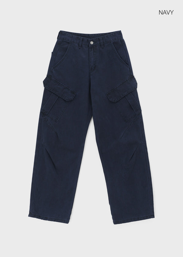 Decant washed wide cargo pants