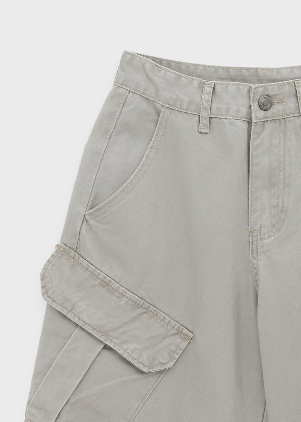 Decant washed wide cargo pants
