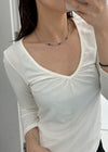 Lemton Silver Bar Bead Necklace