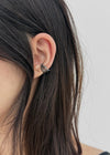 Checker Vintage Bold Ear Cuff