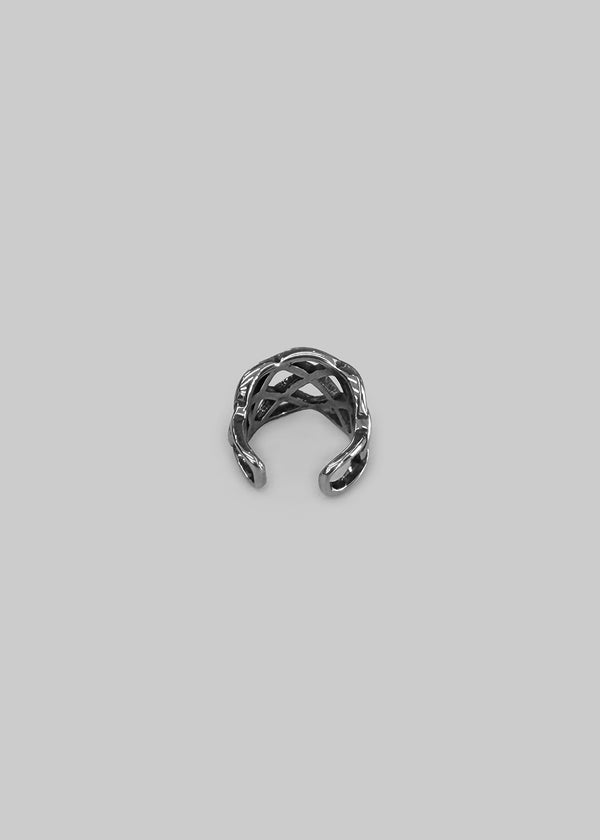 Checker Vintage Bold Ear Cuff
