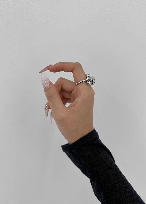 Ryomi Silver Ball Open Ring