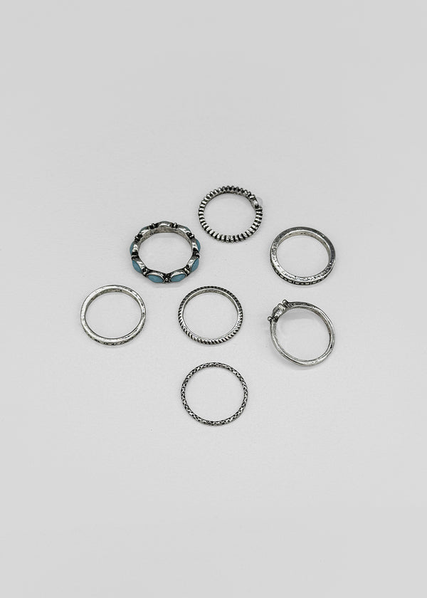 Dillaming 7-piece ring set