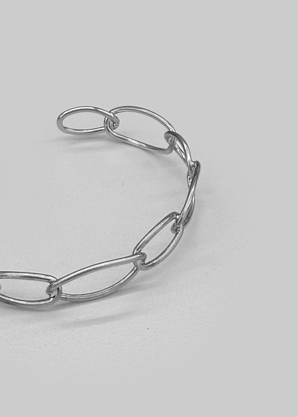 Two-row chain open bracelet