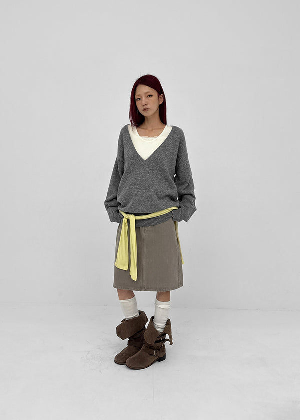 [MADE] Roadcle V-neck Standard Fit Knit