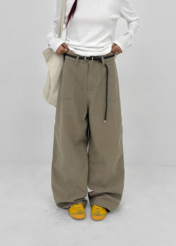 Brim wide fatigue pants