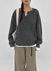 [MADE] Furd Loose Fit Henley Neck Knit