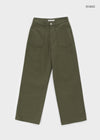 Brim wide fatigue pants