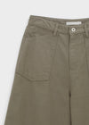 Brim wide fatigue pants