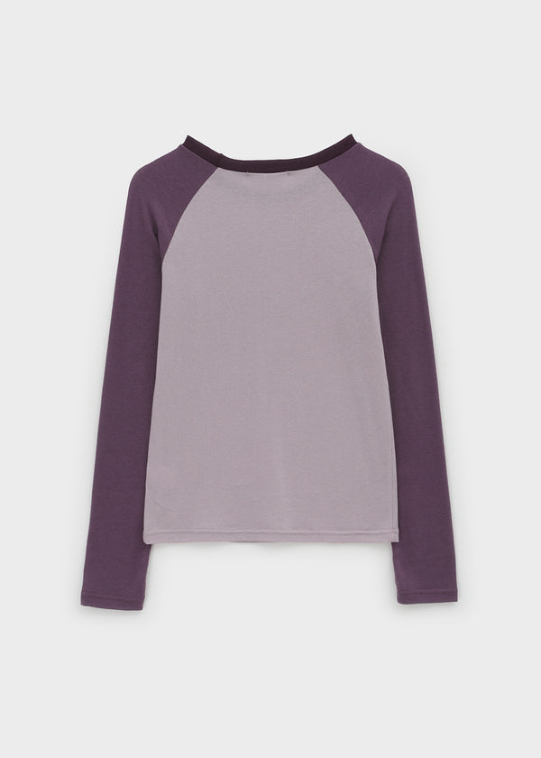 Crucial color-block raglan long-sleeve shirt