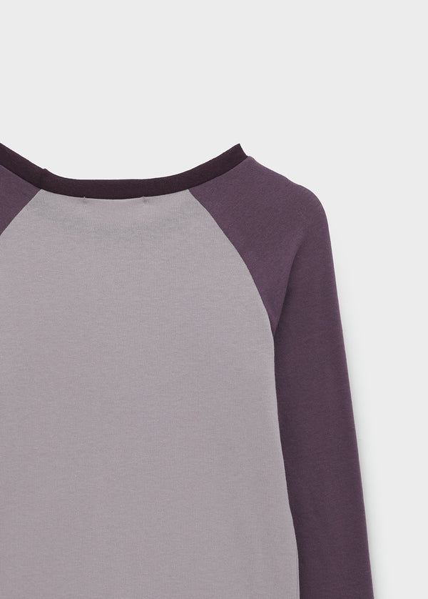 Crucial color-block raglan long-sleeve shirt