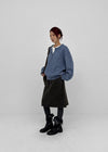 Dizzy Cotton Midi Skirt (Belt Set)