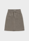 Dizzy Cotton Midi Skirt (Belt Set)