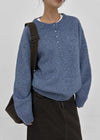 [MADE] Furd Loose Fit Henley Neck Knit
