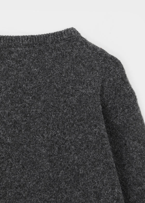 [MADE] Furd Loose Fit Henley Neck Knit