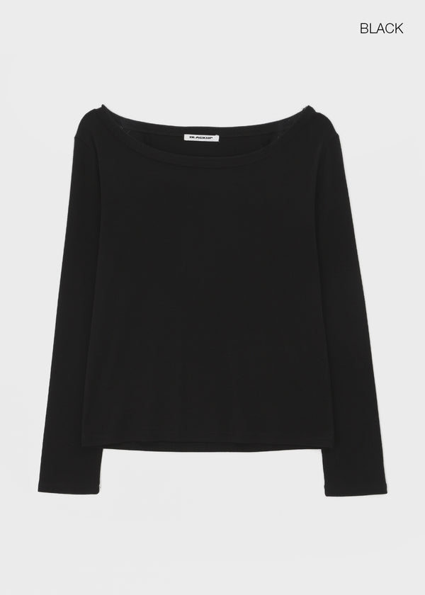 [MADE] Roa Wide Neck Long Sleeve T-shirt