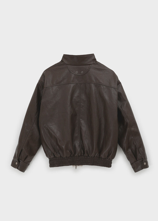 [MADE] Ropun High-Neck Leather Jumper (4oz)