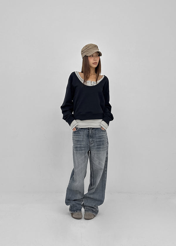 [MADE] Ever U-Neck Fleece-Lined Sweatshirt (Available as a set)