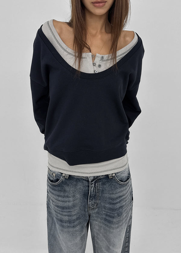 [MADE] Ever U-Neck Fleece-Lined Sweatshirt (Available as a set)