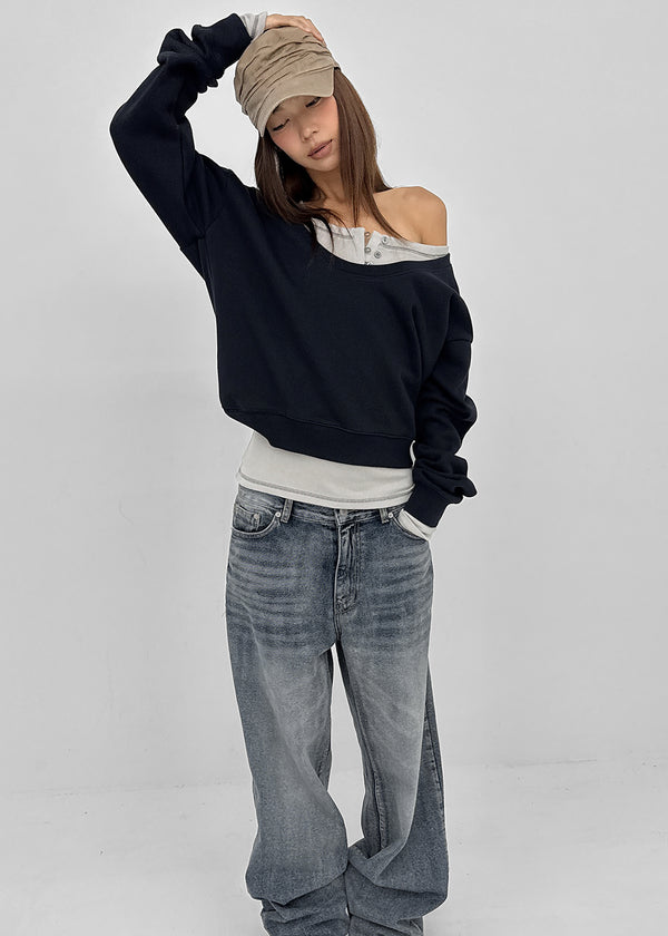 [MADE] Ever U-Neck Fleece-Lined Sweatshirt (Available as a set)