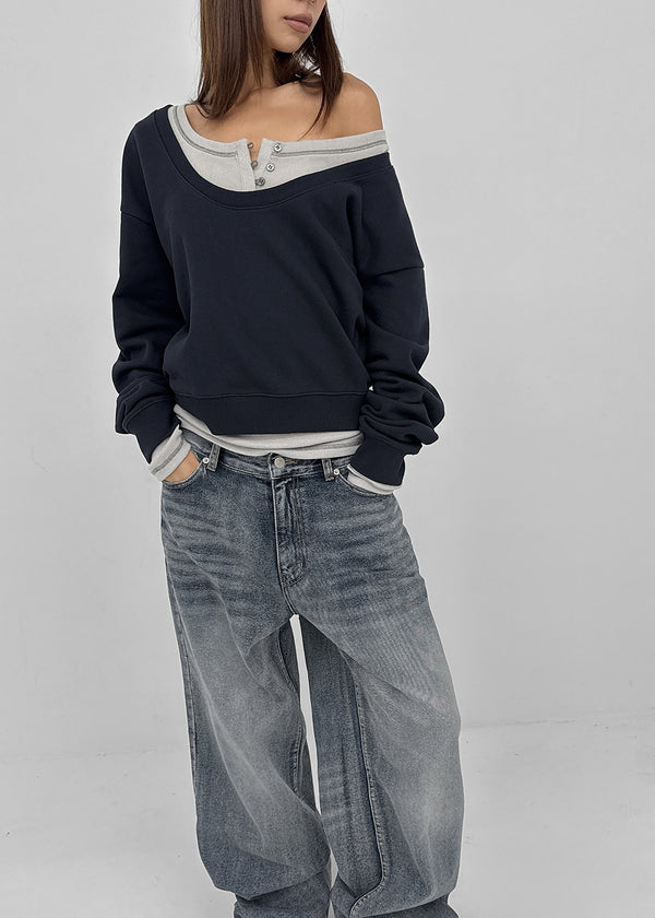 [MADE] Ever U-Neck Fleece-Lined Sweatshirt (Available as a set)
